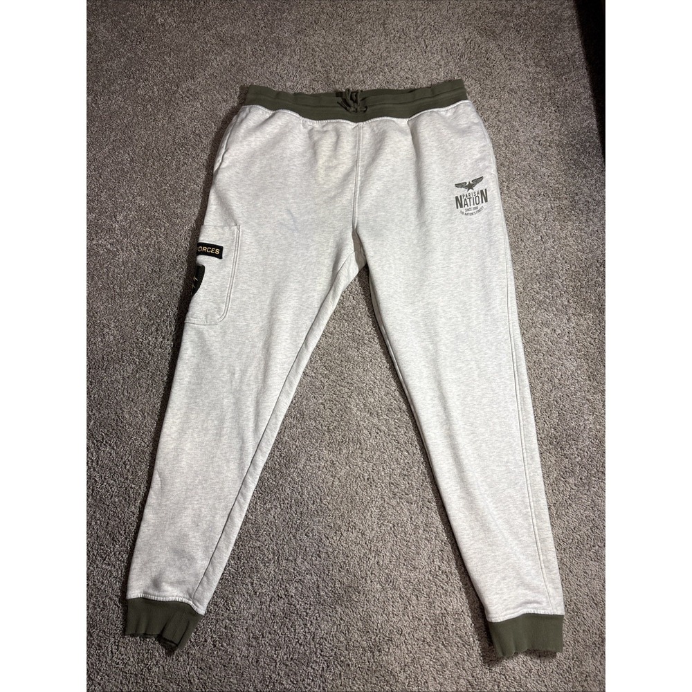 Parish Nation Mens 3XL Joggers Gray Olive‎ Green Cargo Sweatpants Special Forces